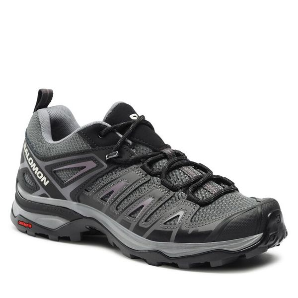 Trekkingi Salomon. Niebieskie obuwie sportowe damskie Salomon, bez wzorów, trekkingowe. Za 479.99 zł.