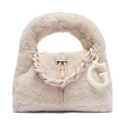 Torebka Guess. Brązowe torebki do ręki damskie Guess, z aplikacjami, klasyczne, bez dodatków. Za 209.99 zł.