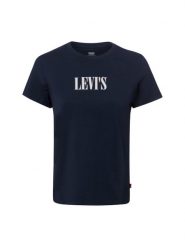 Levi's T-shirt Kobiety Bawełna niebieski, L. Niebieskie t-shirty damskie Levi's, l, bez wzorów, z bawełny, eleganckie, bez kołnierzyka. Za 169.95 zł.