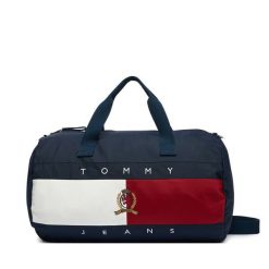 Torba weekendowa Tommy Jeans. Niebieskie torby sportowe męskie Tommy Jeans, bez wzorów, z jeansu, małe. Za 569.99 zł.