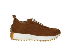 Sneakersy Bayla-200 119 70088 430-35 200006, Brązowy, Skóra naturalna - 37. Brązowe obuwie sportowe damskie Bayla, bez wzorów, z gumy. W wyprzedaży za 269.10 zł.