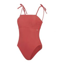 Strój kąpielowy jednoczęściowy damski Speedo Shaping Bandeau. Czerwone kostiumy jednoczęściowe damskie Speedo, l, bez wzorów, z materiału, eleganckie, do pływania. Za 71.98 zł.