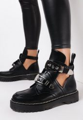 Czarne Matowe Botki Meliphite. Czarne botki damskie Born2be, boho, przed kolano, bez obcasa, na płaskiej podeszwie, bez zapięcia. Za 129.99 zł.