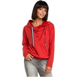 Bewear Bluza Damska Xl Czerwony. Czerwone bluzy damskie Bewear, xl, bez wzorów, z materiału, bez kaptura. W wyprzedaży za 183.00 zł.