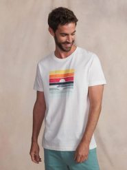 Koszulka z siateczki TBS Keran. Białe t-shirty damskie TBS, uniwersalny, bez wzorów, z bawełny, klasyczne, bez kołnierzyka. Za 139.00 zł.
