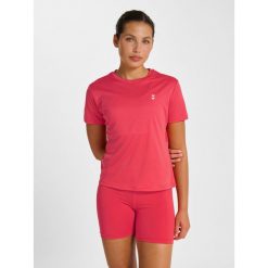 Damski jersey Hummel Pulse. Brązowe koszulki sportowe damskie Hummel, bez wzorów, z jersey, na fitness i siłownię. Za 132.00 zł.