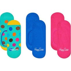 Happy Socks - Stopki Big Dot (3-pak). Niebieskie skarpety damskie Happy Socks, z bawełny. Za 69.90 zł.