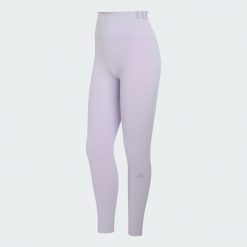 Legginsy All Me Rib. Czarne legginsy damskie Adidas, l, bez wzorów, z elastanu, z podwyższonym stanem, na fitness i siłownię. Za 279.00 zł.