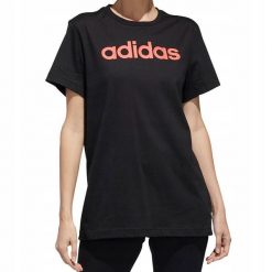 Adidas koszulka Kobieta t-shirt bluzka sportowa bawełniana roz. XXS. Czarne koszulki sportowe damskie Adidas, xxs, bez wzorów, z bawełny, bez kołnierzyka, bez ramiączek, na fitness i siłownię. Za 66.00 zł.