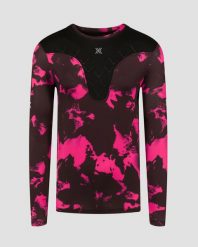 Longsleeve biegowy męski X-Bionic Corefusion Run Shirt LS różowo-czarny. Czarne bluzki z długim rękawem męskie X Bionic, l, bez wzorów, ze skóry, bez kołnierzyka. Za 599.99 zł.