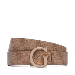 Pasek Guess. Brązowe paski damskie Guess, z aplikacjami. Za 234.99 zł.