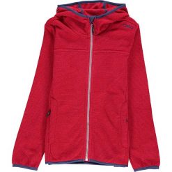 Kurtka polarowa w kolorze czerwonym. Czerwone kurtki i płaszcze dla dziewczynek CMP Kids, bez wzorów, z dzianiny, bez kaptura. W wyprzedaży za 87.95 zł.