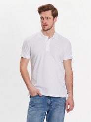 Geox Polo Piquet M3510B-T2649 F1492 Biały Regular Fit. Białe koszulki polo męskie Geox, m, bez wzorów, z bawełny, bez ramiączek. Za 239.99 zł.