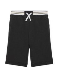 Guess Szorty sportowe L5GD12 KA6R4 Czarny Oversize. Czarne szorty dla chłopców Guess, z aplikacjami, z bawełny, sportowe. Za 99.99 zł.