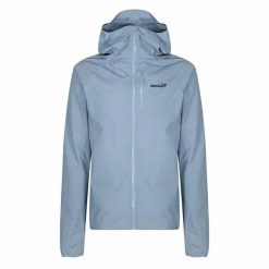 Kurtka do biegania damska Inov-8 Stormshell FZ V2 - blue grey. Niebieskie kurtki damskie bez wzorów, bez kaptura. Za 482.30 zł.