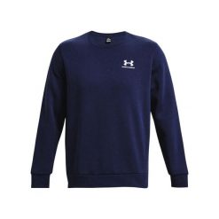 Bluza Under Armour Essential Fleece. Białe bluzy męskie Under Armour, xs, bez wzorów, z bawełny, bez kaptura. Za 280.95 zł.