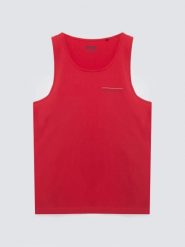 Koszulka męska bez rękawów czerwona Soner 603. Czerwone koszulki sportowe męskie Big Star, na lato, l, bez wzorów, z dzianiny, klasyczne, bez kołnierzyka. Za 79.99 zł.