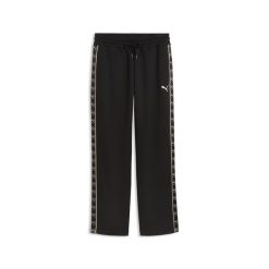 Męskie spodnie Essentials Elevated Tape Relaxed PUMA. Czarne spodnie sportowe męskie Puma, m, bez wzorów, z bawełny. Za 239.00 zł.