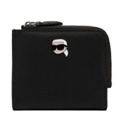 Portfel KARL LAGERFELD. Czarne portfele damskie KARL LAGERFELD, bez wzorów. Za 339.99 zł.