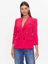 Elisabetta Franchi Marynarka GI-059-32E2-V550 Różowy Regular Fit. Czerwone żakiety damskie Elisabetta Franchi, bez wzorów, z syntetyku. Za 1,379.00 zł.