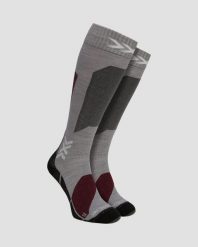 Skarpety unisex X-Socks Ski Discover Merino Otc Silver Grey G412. Szare skarpety damskie X-Socks, bez wzorów, ze skóry. Za 169.99 zł.