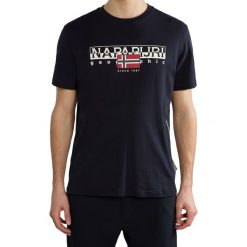 Koszulka crop top Mężczyzna NAPAPIJRI. Czarne koszulki sportowe męskie Napapijri, l, bez wzorów, bez kołnierzyka, bez ramiączek, trekkingowe. Za 129.99 zł.