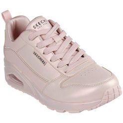 Buty sportowe damskie Skechers Uno Galactic Gal. Czerwone obuwie sportowe damskie Skechers, bez wzorów, z syntetyku. W wyprzedaży za 490.00 zł.