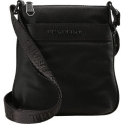 Trussardi Jeans SAFFIANO CROSSBODY FLAP Torba na ramię dark brown. Torby na ramię męskie marki Kazar. Za 359.00 zł.
