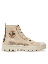 Palladium Trampki 99183-297-M Beżowy. Brązowe trampki i tenisówki damskie Palladium, bez wzorów, z materiału, bez zapięcia. Za 279.99 zł.