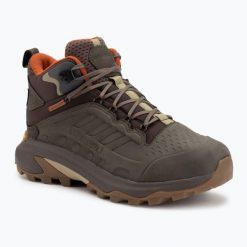 Buty turystyczne męskie Merrell Moab Speed 2 Ltr Mid Wp. Zielone trekkingi męskie Merrell, trekkingowe. Za 689.99 zł.