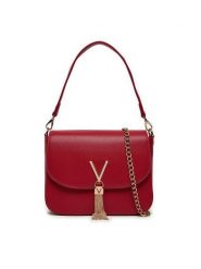 Valentino Torebka Divina VBS1R404G Czerwony. Czerwone torebki do ręki damskie Valentino, bez wzorów, ze skóry, bez dodatków. Za 329.99 zł.