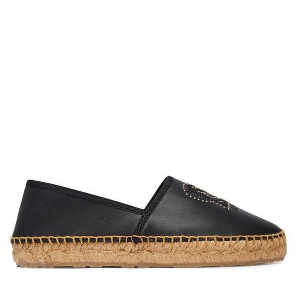 Espadryle LOVE MOSCHINO. Czarne espadryle damskie Love Moschino, bez wzorów, bez obcasa, bez zapięcia. Za 549.99 zł.