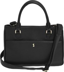 Torba damska Stackers S czarna. Czarne torebki do ręki damskie Stackers, bez wzorów, eleganckie, bez dodatków. Za 409.00 zł.