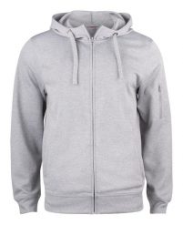 Clique Basic Active Hoody Full Zip – bluza z kapturem szary melanż – grey. Szare bluzy męskie CLIQUE, m, bez wzorów, z kapturem, na fitness i siłownię. Za 202.91 zł.