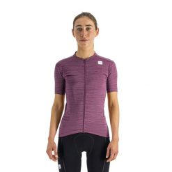 Koszulka rowerowa damska Sportful Supergiara. Fioletowe koszulki sportowe damskie SPORTFUL, l, bez wzorów, bez kołnierzyka, bez ramiączek, rowerowe. Za 189.99 zł.