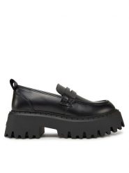 Buffalo Loafersy Aspen Loafer 1624079 Czarny. Czarne mokasyny damskie Buffalo, ze skóry. Za 259.99 zł.