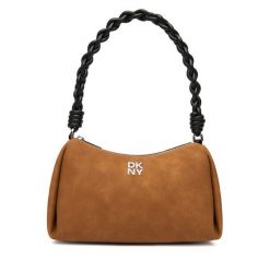 Torebka DKNY. Brązowe torebki do ręki damskie DKNY, bez wzorów, klasyczne, bez dodatków. Za 609.99 zł.