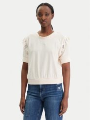 Liu Jo Sport Bluzka TA6030 JS923 Beżowy Regular Fit. Brązowe koszule damskie Liu Jo Sport, l, bez wzorów, z bawełny, sportowe, bez kołnierzyka, bez ramiączek. Za 339.99 zł.