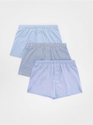 3 pack bokserek Loose - jasnoniebieski. Niebieskie bokserki męskie Reserved, l, bez wzorów. Za 79.99 zł.