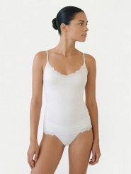 Ysabel Mora Podkoszulek 19459 Kremowy Slim Fit. Białe koszule nocne damskie ysabel mora, l, bez wzorów, z wiskozy. Za 109.99 zł.