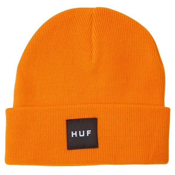 Czapka zimowa męska HUF Essential Box Logo Beanie. Brązowe czapki i kapelusze męskie HUF, na zimę, bez wzorów. W wyprzedaży za 67.00 zł.