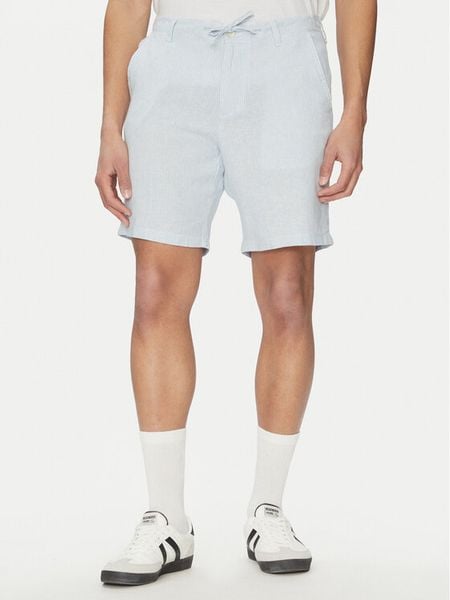 Jack & Jones Szorty materiałowe Tace Mykonos 12269376 Błękitny Slim Fit. Niebieskie szorty męskie Jack & Jones, m, bez wzorów, ze lnu. Za 219.99 zł.