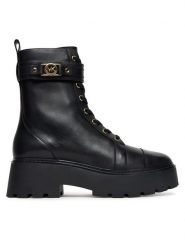 MICHAEL Michael Kors Trzewiki Mandy 40T5MAFE5L Czarny. Czarne botki damskie MICHAEL Michael Kors, ze skóry, bez obcasa, na płaskiej podeszwie, bez zapięcia. Za 779.99 zł.
