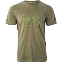 Koszulka męska Magnum Essential T-Shirt 2.0 - oliwkowa, Rozmiar XXXL. Zielone buty sportowe męskie MAGNUM, z bawełny, bez zapięcia. Za 39.99 zł.