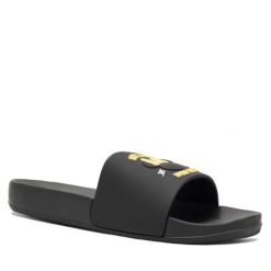 Klapki Mickey&Friends. Czarne klapki damskie Mickey&Friends, bez wzorów, bez obcasa. Za 59.99 zł.