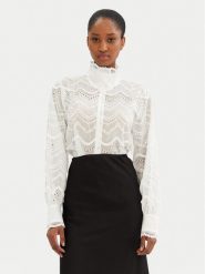 Bruuns Bazaar Koszula Vinika BBW4243 Biały Regular Fit. Białe bluzki damskie Bruuns Bazaar, bez wzorów, z lyocellu, bez kołnierzyka, bez ramiączek. Za 379.99 zł.
