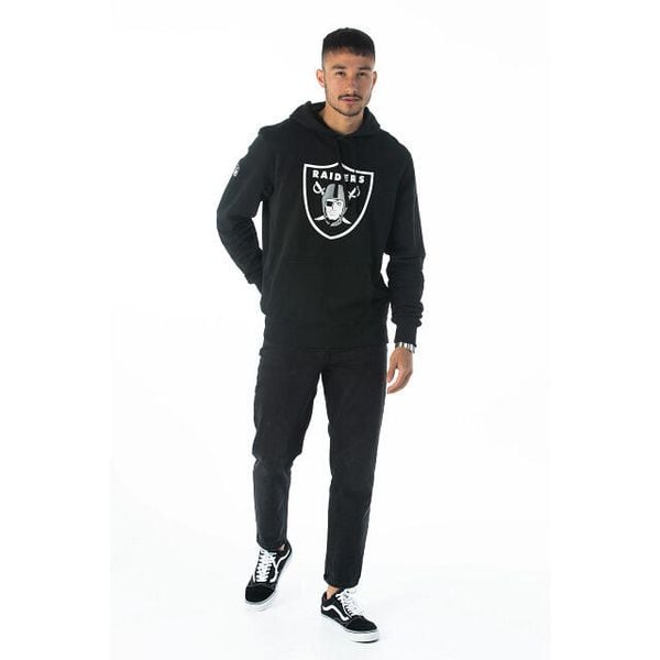 Bluza z kapturem Las Vegas Raiders. Białe bluzy męskie New Era, m, bez wzorów, z kapturem. Za 268.50 zł.