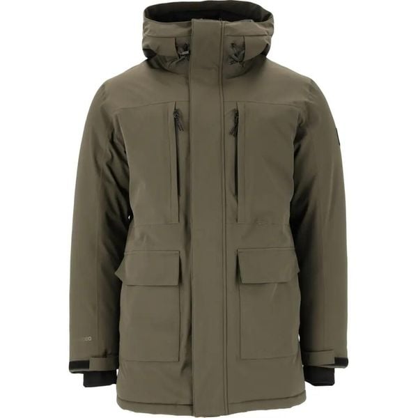 Parka z kapturem Whistler Bluff 10000. Czarne kurtki męskie Whistler, xl, bez wzorów, z materiału, z kapturem. Za 596.00 zł.