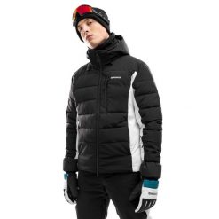 Męska kurtka narciarska Sporty zimowe Siroko W7 Crans-Montana. Czarne kurtki sportowe męskie SIROKO, na zimę, m, bez wzorów, z materiału, narciarskie. Za 1,062.00 zł.
