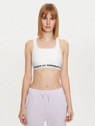 Under Armour Biustonosz sportowy Crossback Mid Bra 1361034 Biały. Białe koszulki sportowe damskie Under Armour, s, bez wzorów, z syntetyku, bez kołnierzyka, bez ramiączek, na fitness i siłownię. Za 109.99 zł.